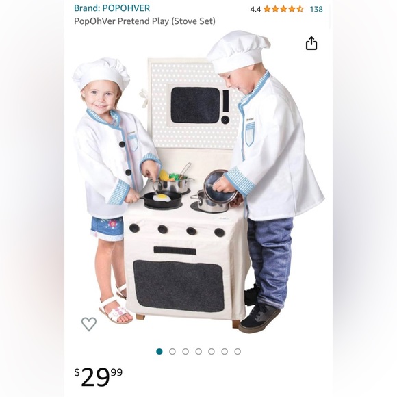 NIB - PopOhVer Pretend Play (Stove Set) - Picture 3 of 4